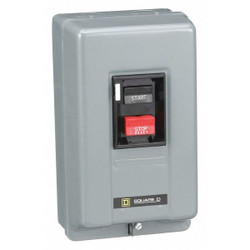 Square D ManualMotorStarter,NEMA,PushButton,Therm 2510MCG3