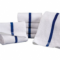 Martex Pool Towel,w/Blue Stripe,20x40,PK12 7133199