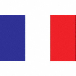 Nylglo France Flag,5x8 Ft,Nylon 192691