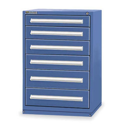 Vidmar ModDrwrCab,44"x30"x28",Dark Blue,6Drwr SCU2066A-FTKADB