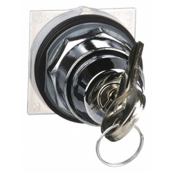 Schneider Electric KeyedSelectorSwitch,Chrome,2Pos,30mm 9001KS11K3