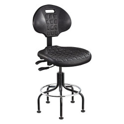 Bevco Drafting Chair,48 in H,Black 7601-BLK