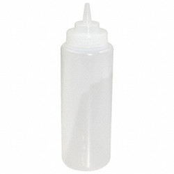 Crestware Squeeze Bottle,10.5",Clear,Plastic,PK12 SB32CW