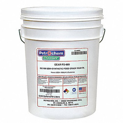 Petrochem Food Grade SemiSyn Gear Oil ISO 680  FOODSAFE GEAR FG-680-005
