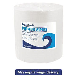 Hydrospun Wipers, White, 10 x 13, 1100/Roll