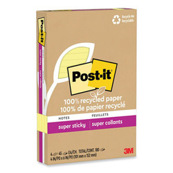 Post-it® Notes Super Sticky PAPER,CANARY,4PK,YL 70007079794