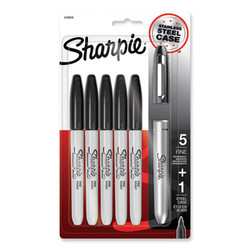 Sharpie® MARKER,5 + 1 SS CASE,BLK 2135418