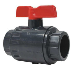 Asahi Manual 2-Way Ball Valve,Socket,PVC 161070010