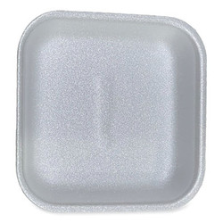 GEN Meat Trays, #1, 5.38 x 5.38 x 1.07, White, 500/Carton 1WH
