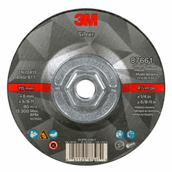 3m DepressedGrindWhl,5/8"-11CN,ThreadHle 87661