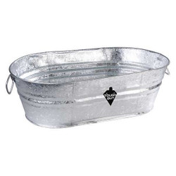 Sim Supply Utility Tub,10 1/2 gal,Silver  3HNF6