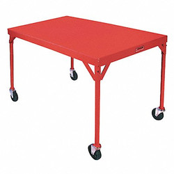 Dayton Mobile Fixed Work Table,Steel,54"W,30"D 1DE92