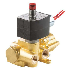 Redhat Solenoid Valve,Brass,Air, Inert Gas,1/4" EF8344G370