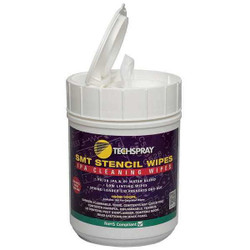 Techspray IPA Cleaning Wipes,Self-Close Tub,PK100 1608-100FL