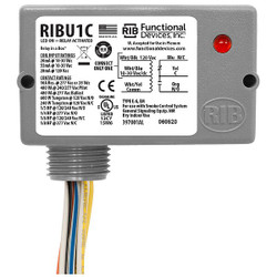 Functional Devices-Rib Wired Relay,10-30VAC/DC, 120VAC,10A,SPDT RIBU1C