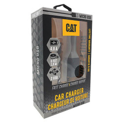 Cat USB Car Charger,Charges Up To 3 Devices CAT-CLA2-M