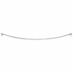 Wingits Curved Shower Rod,SS,57 3/4 in L,PK6 WOCBS5SP