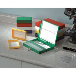 Heathrow Scientific MICROSCOPE SLIDE BOX 100 SLOTTED WH HE HEA15994R