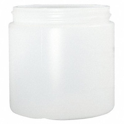 Qorpak Jar,960 mL,164 mm H,Natural,PK84 PLA-09469