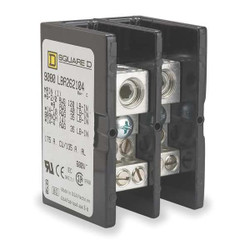 Square D Power Distr Block,Al/Cu,600V AC/DC 9080LBA262104