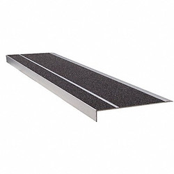 Wooster Products Stair Tread,Black,54in W,Extruded Alum 300BLA4-6