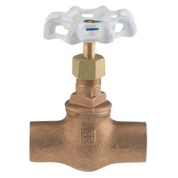 Milwaukee Valve Globe Valve,3/8",Bronze,Sweat,300 psi UP1502 3/8