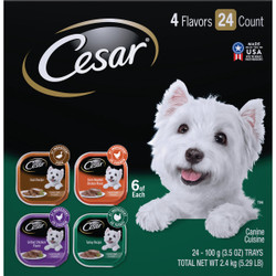 Cesar 24ct Pltry Dog Food 798610