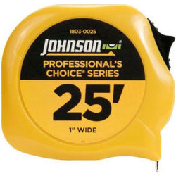 Johnson Level 1803-0025 25' Professionals Choice Power Tape