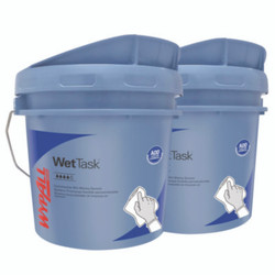 WypAll® WetTaskT Customizable Wet Wiping System, 3.5 gal, Blue, 2/Carton 9361