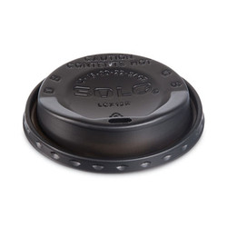 SOLO® LID,CUP,HOT,12-24OZ,BK LGXBK2-0004