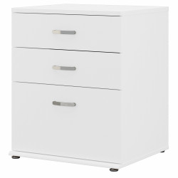 Bush Business Furniture Universal Floor Storage Cabinet with Drawers UNS328WH