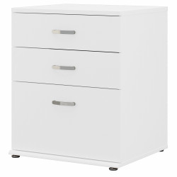 Bush Business Furniture Universal Floor Storage Cabinet with Drawers UNS328WH