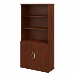 Bush Business Furniture Studio C 5 Shelf Bookcase with Doors STC015HC