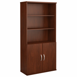 Bush Business Furniture Series C 36W 5 Shelf Bookcase with Doors SRC103HC