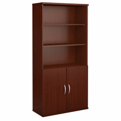 Bush Business Furniture Series C 36W 5 Shelf Bookcase with Doors SRC103MA