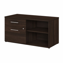 Bush Business Furniture Office 500 Low Storage Cabinet with Drawers and Shelves OFS145BW
