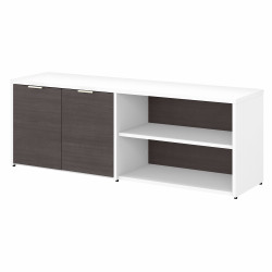 Bush Business Furniture Jamestown Low Storage Cabinet with Doors and Shelves JTS160SGWH