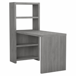 Office by kathy ireland® Echo 56W Bookcase Desk in Modern Gray KI60407-03