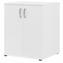 Bush Business Furniture Universal Laundry Room Storage Cabinet with Doors and Shelves LNS128WH-Z