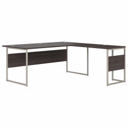 Bush Business Furniture Hybrid 72W x 36D L Shaped Table Desk with Metal Legs HYB025SG