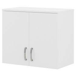 Bush Business Furniture Universal Closet Wall Cabinet with Doors and Shelves CLS428WH-Z