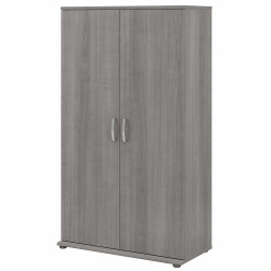Bush Business Furniture Universal Tall Clothing Storage Cabinet with Doors and Shelves CLS136PG-Z