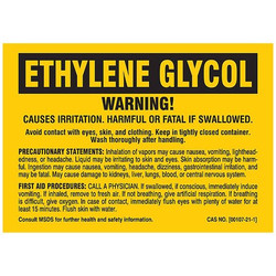 Brady Chemical Label,5 In. W,Polyester,PK25 7264QLS