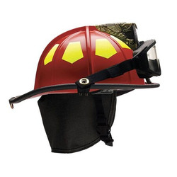 Bullard Fire Helmet,Red,Fiberglass UM6RDGIZ2