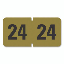 Smead™ Yearly End Tab File Folder Labels, 2024, Gold, 500/Roll 68324