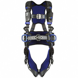 3m Dbi-Sala Harness,XL,Gray,Quick-Connect,Polyester 1140184