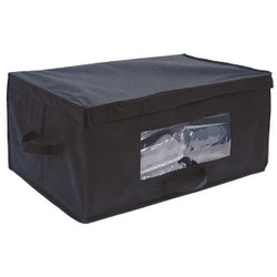 Hospitality 1 Source Blanket Box,15 in W,Black BLKTBOX-BL