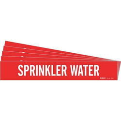 Brady Pipe Marker,White,Sprinkler Water,PK5  7269-1-PK