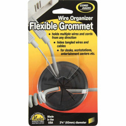 CordAway Flexible Grommet - Grommet - Black - 1