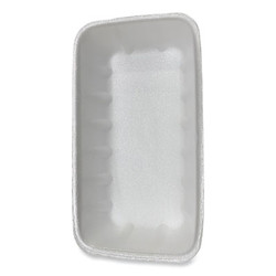 GEN Meat Trays, #10K, 10.75 x 5.95 x 1.87, White, Foam, 250/Carton 10KWH